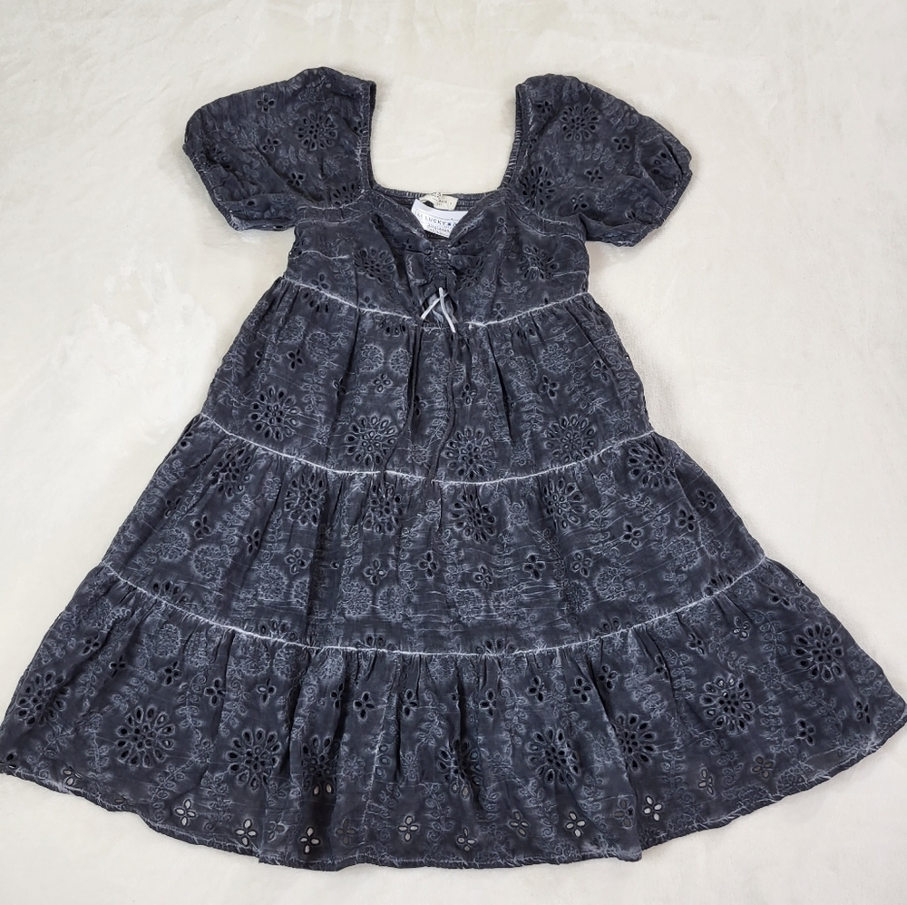 Lucky Brand Eyelet Mini Dress size S